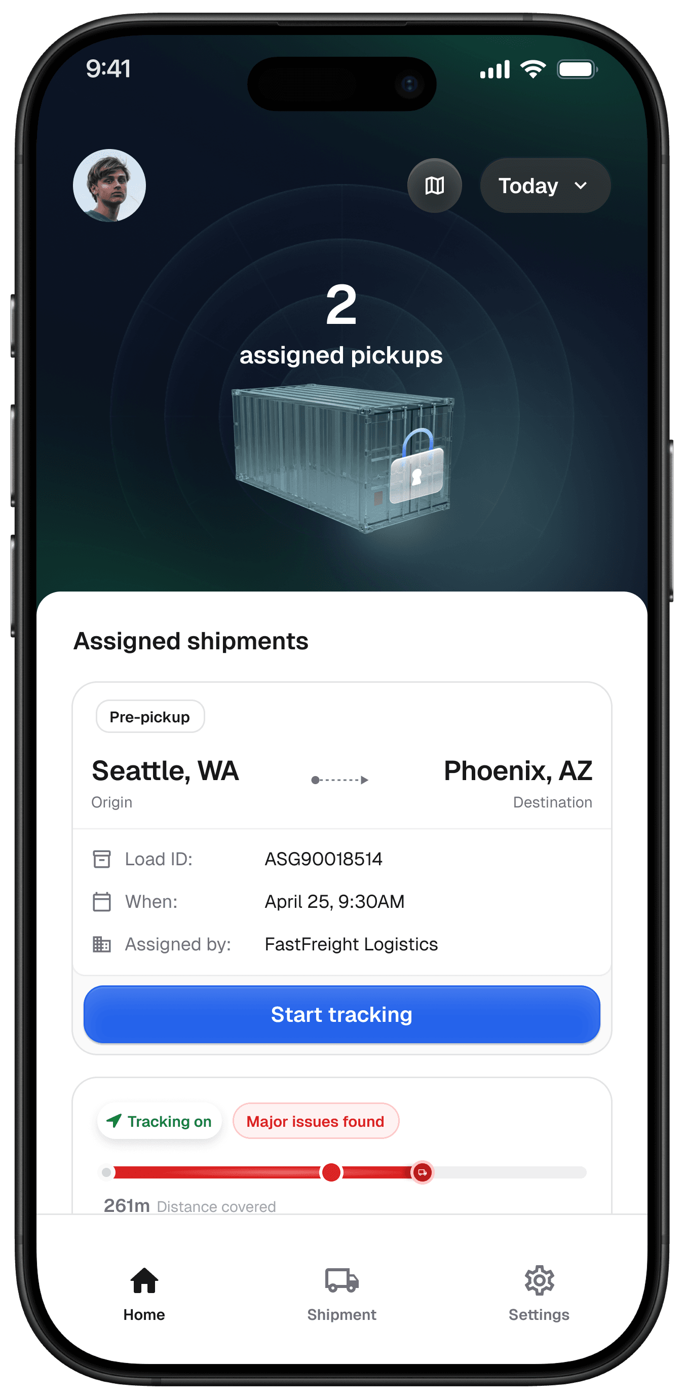 Assigned shipments